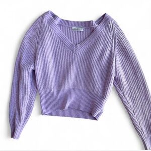 Urban Outfitters Lilac V-Neck Sweater